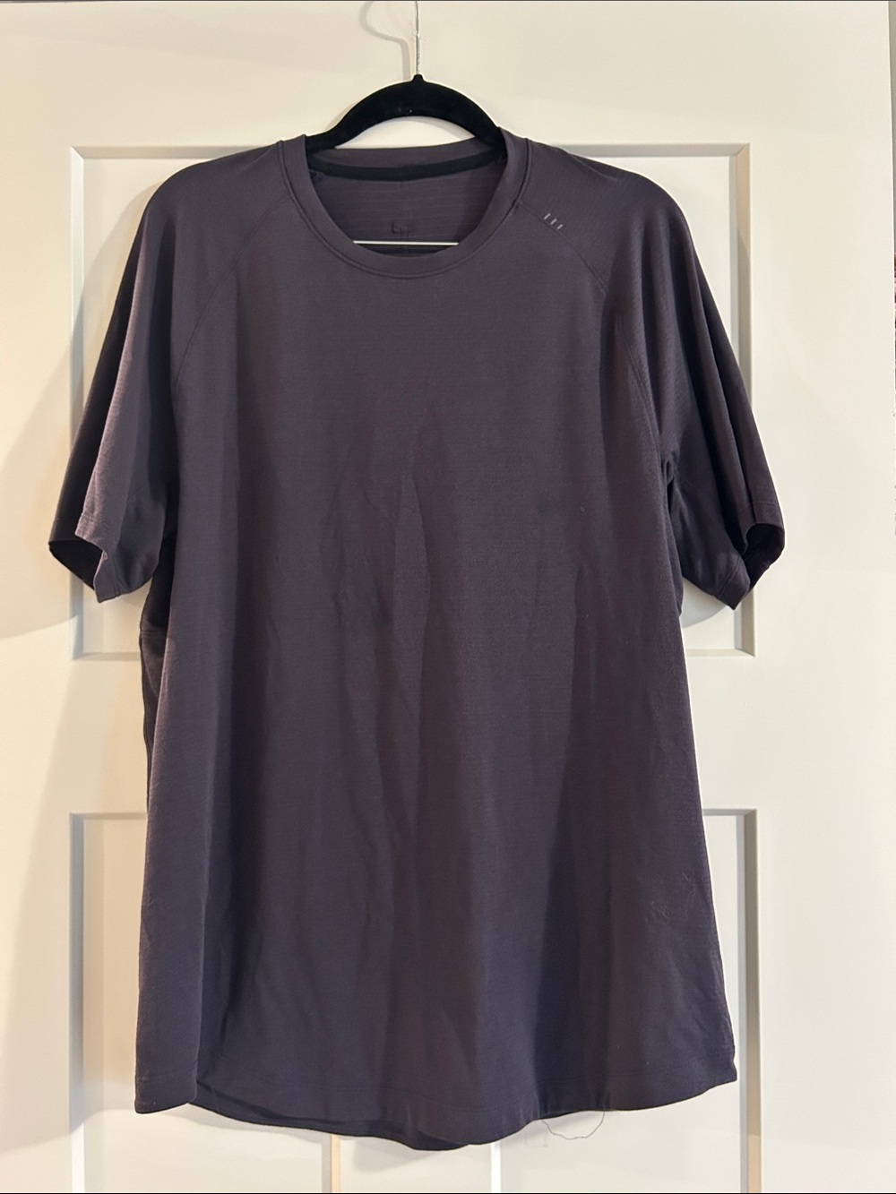 Men's Crew Neck Short Sleeve Shirt - Dark Gray